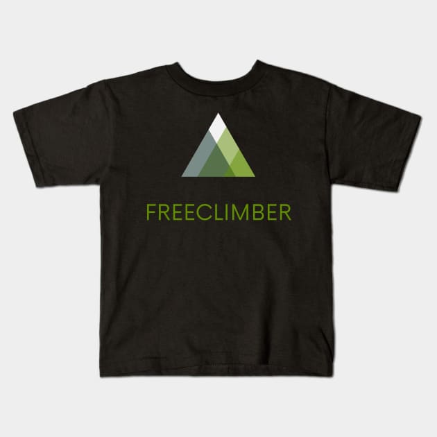 Freeclimber Alpen und Gebirge wandern & klettern Kids T-Shirt by SNZLER